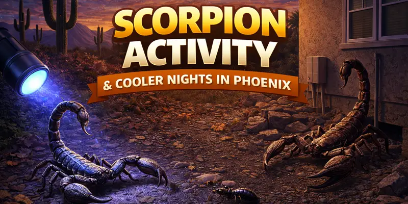 Scorpion Activity in Phoenix During Cooler Nights: What to Watch For Phoenix AZ